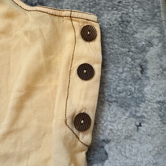 NWOT! OU Urban Outfitters Greta Overall Romper, SZ XS, Yellow - Picture 7 of 12